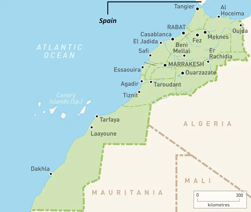 A complete guide to the Map of Morocco