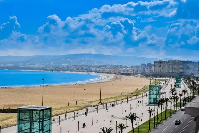 tangier city tour along the seaside promenade with ocean views and modern coastal charm