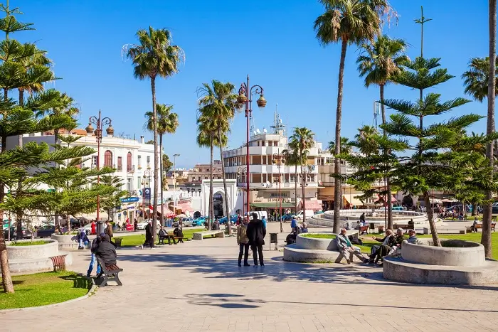 tour tangier at petit socco square, historic meeting place for artists and writers, now a lively café hub in the medina