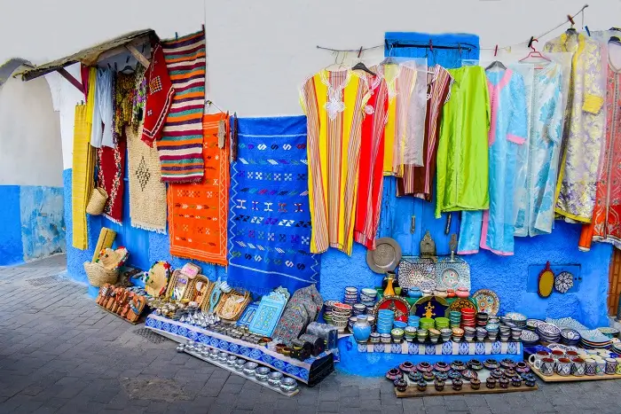 tour tangier through the vibrant souks filled with spices, textiles and local crafts