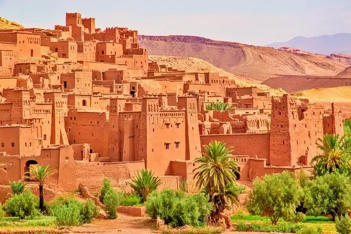 Historic Ksar Ait Benhaddou village during a 10 day tour in Morocco