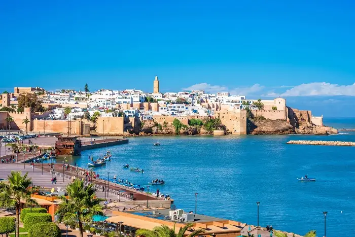 Kasbah of the Udayas in Rabat overlooking the Atlantic Ocean on a 12 day Morocco itinerary