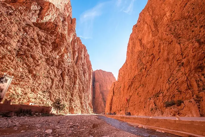Exploring the spectacular Todgha Gorges on an 8 day Morocco tour from Casablanca