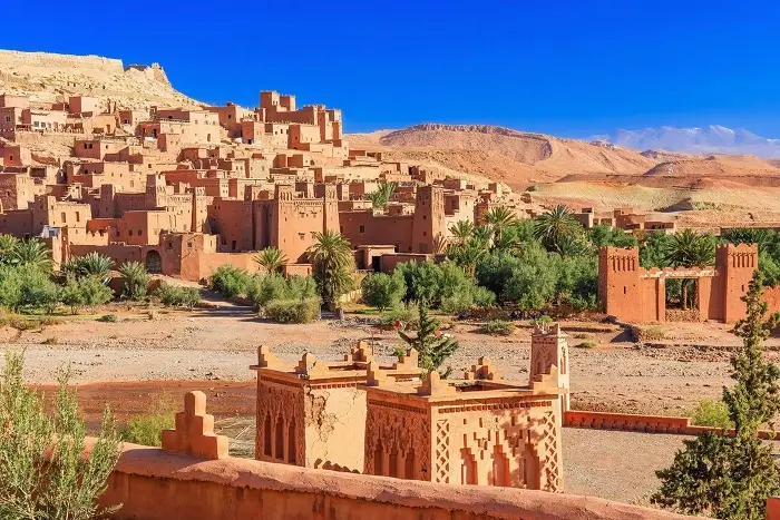 UNESCO-listed Ksar Ait Benhaddou near Ouarzazate on a 9 day Morocco tour